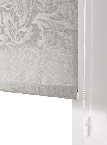 Estoralis Khal Tenda a Rullo Jacquard, Grigio, 150 x 250 cm