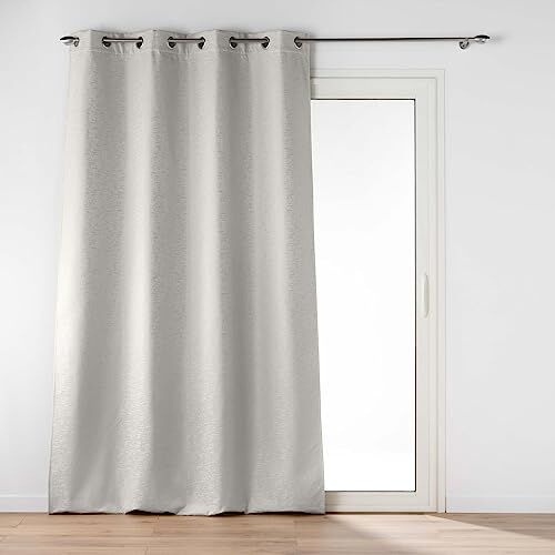 Douceur d'Intérieur Polarine Tenda Isolante, 140 x 260 cm, Neutro, Tessuto Isolante e Jacquard