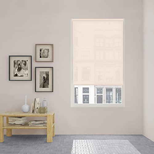 VIEWTEX Tenda a rullo  Easy Fix Screen 10% Grado di apertura beige 60 X 190 cm Made in Europe 5 anni di garanzia