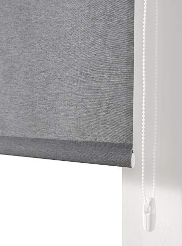 Estoralis Bran Tenda a Rullo Jacquard, Tessuto, Grigio, 150 x 175 cm