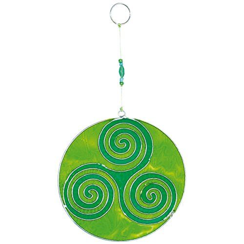 La Room Laroom  – Ciondolo Spirale 23 cm, Colore: Verde