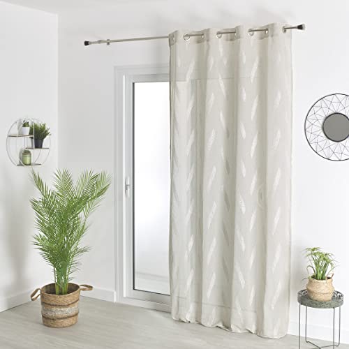 HomeMaison.com Tenda jacquard in lino, 140 x 260 cm