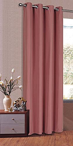 Gardinenbox Tenda oscurante oscurante in tinta unita con occhielli, 225 x 140 cm, colore: rosa antico