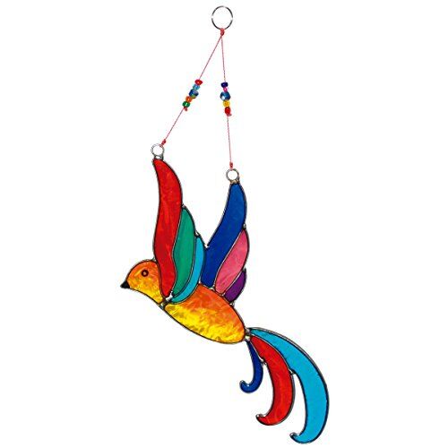 La Room Laroom  – Ciondolo Uccello 26 cm, Colore: Multicolore