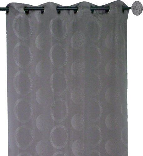 Homemaison Home Maison  Tenda d'arredo, Fantasia Jacquard, Trama: Pixels 140 x 260 cm, Colore: Grigio