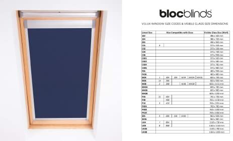 Bloc Blinds Bloc Skylight Blind M06 Tenda a Rullo Oscurante per lucernari Velux, Colore: Nero.