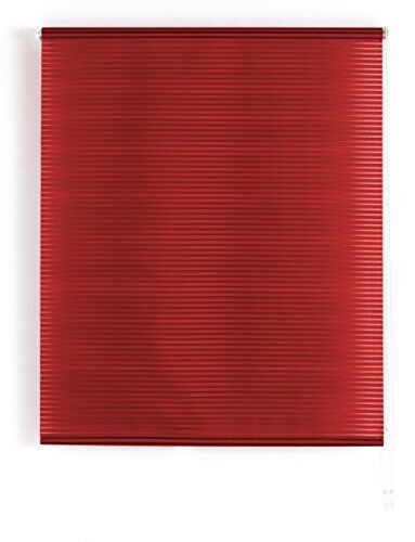 Blindecor Tenda avvolgibile traslucida Iride, Poliestere, Rosso, 100 x 180 cm