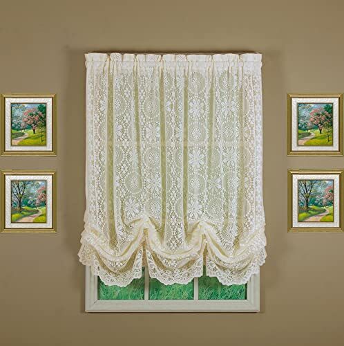 Today's Curtain Hopewell Paralume in pizzo, 59 x 63 l, colore: Crema