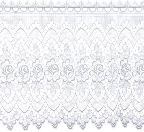 Plauener Spitze by Modespitze , Tendina decorativa, altezza 60 cm, Bianco (weiß), larghezza: 144 cm