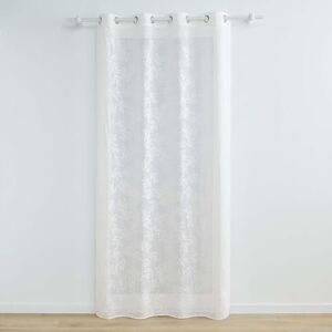 Douceur d'Intérieur , tenda trasparente con occhielli (140 x 240 cm) Karla, bianco, tulle operato applicato Douceur d'Intérieur , tenda trasparente con occhielli (140 x 240 cm) Karla, bianco, tulle operato applicato