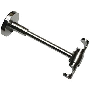 Gardinia Supporto a Soffitto per Bastone per Tende, Aperto, per Ø 16 mm, Effetto Acciaio Inox 13,5 cm, Metallo, 13.5 cm Gardinia Supporto a Soffitto per Bastone per Tende, Aperto, per Ø 16 mm, Effetto Acciaio Inox 13,5 cm, Metallo, 13.5 cm