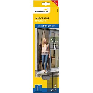Schellenberg Zanzariera magnetica 90 x 210 cm, tende antimosche con nastro magnetico, antracite Schellenberg Zanzariera magnetica 90 x 210 cm, tende antimosche con nastro magnetico, antracite