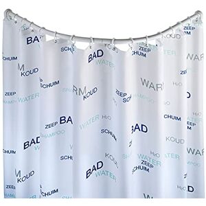 Wenko Bastone tenda doccia curvo bianco variabile, Alluminio, 2.5 x 2.5 cm, Bianco Wenko Bastone tenda doccia curvo bianco variabile, Alluminio, 2.5 x 2.5 cm, Bianco