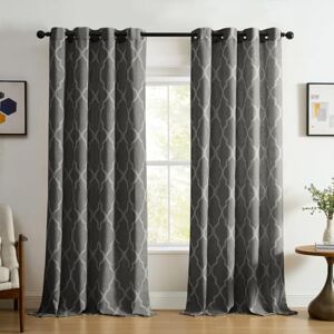 Elrene Home Fashions 026865853599 Grommet Top Effetto Lino Singolo Pannello Finestra Tenda, Dark Gray, 52"x95 Elrene Home Fashions 026865853599 Grommet Top Effetto Lino Singolo Pannello Finestra Tenda, Dark Gray, 52"x95