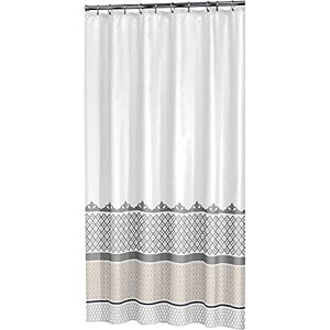 sealskin Marrakech Tenda da Doccia, Poliestere, Argento, 180 x 200 cm sealskin Marrakech Tenda da Doccia, Poliestere, Argento, 180 x 200 cm