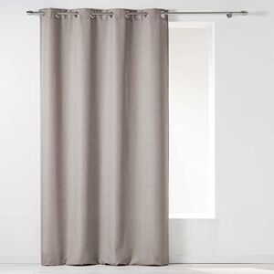 Douceur d'Intérieur Home Comfort Newton Linen Chambray, tenda in poliestere a tinta unita con occhielli, 140 x 260 cm Douceur d'Intérieur Home Comfort Newton Linen Chambray, tenda in poliestere a tinta unita con occhielli, 140 x 260 cm