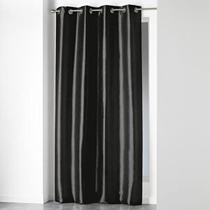 Douceur d'Intérieur Tenda con occhielli, in poliestere, dimensioni: 140 x 240 cm, ceramica, nero, 140x1x240 cm Douceur d'Intérieur Tenda con occhielli, in poliestere, dimensioni: 140 x 240 cm, ceramica, nero, 140x1x240 cm