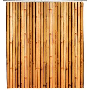 Wenko Tenda da doccia Bambusa, tenda in plastica (PEVA) ecologica e riciclabile, per doccia e vasca, impermeabile, 180 x 200 cm, inclusi 12 anelli per tenda da doccia bianchi, marrone Wenko Tenda da doccia Bambusa, tenda in plastica (PEVA) ecologica e riciclabile, per doccia e vasca, impermeabile, 180 x 200 cm, inclusi 12 anelli per tenda da doccia bianchi, marrone