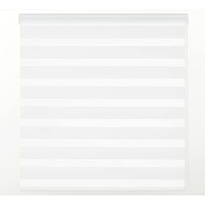 Zebra Textil Estoralis Sansa Tenda a Rullo Notte e Giorno con Cassetta Decorativa, 125 x 175 cm, Bianco Sporco Zebra Textil Estoralis Sansa Tenda a Rullo Notte e Giorno con Cassetta Decorativa, 125 x 175 cm, Bianco Sporco