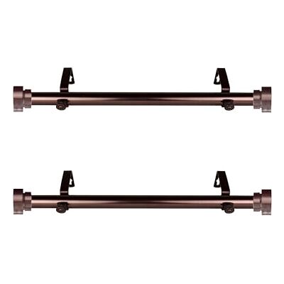 Rod Desyne Asta laterale per tende, 30,5-50,8 cm, colore: Bronzo Rod Desyne Asta laterale per tende, 30,5-50,8 cm, colore: Bronzo