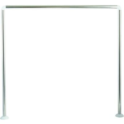 MSV Asta per Tenda Doccia Angolare da Fissare 80x80x80cm Inox MSV Asta per Tenda Doccia Angolare da Fissare 80x80x80cm Inox
