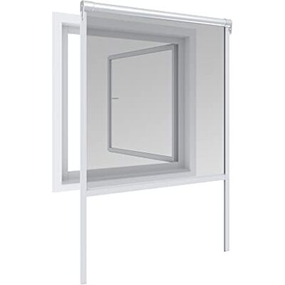 Windhager Zanzariera Basic per finestra a rullo in alluminio, zanzariera avvolgibile, 160 x 160 cm, colore bianco Windhager Zanzariera Basic per finestra a rullo in alluminio, zanzariera avvolgibile, 160 x 160 cm, colore bianco