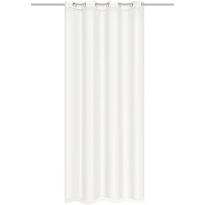 HOMEbasics 53300 Tenda con occhielli , trasparente, con 8 occhielli in metallo, semplice e bella, 225 x 140 cm, colore: Bianco HOMEbasics 53300 Tenda con occhielli , trasparente, con 8 occhielli in metallo, semplice e bella, 225 x 140 cm, colore: Bianco