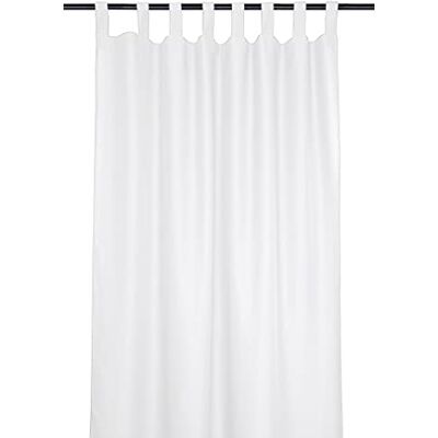 Stof LOVELY CASA Tenda modello Nelson, 135 x 260 cm, 100% poliestere, colore: Bianco Stof LOVELY CASA Tenda modello Nelson, 135 x 260 cm, 100% poliestere, colore: Bianco