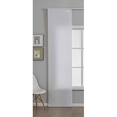 Gardinenbox Tenda a pannello "New Amsterdam", altezza 245 x 60 cm, colore bianco, strutturata, moderna, semplice e versatile, con binario di scorrimento e asta di contrappeso, 2024740 Gardinenbox Tenda a pannello "New Amsterdam", altezza 245 x 60 cm, colore bianco, strutturata, moderna, semplice e versatile, con binario di scorrimento e asta di contrappeso, 2024740