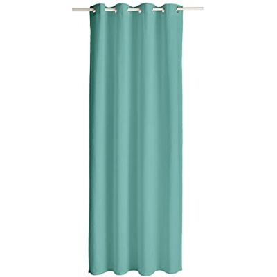 TODAY Tenda con Occhielli, in Cotone, 140 x 250 cm, Colore: Verde Acqua TODAY Tenda con Occhielli, in Cotone, 140 x 250 cm, Colore: Verde Acqua
