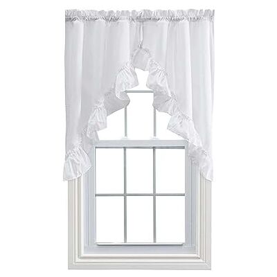 Ellis Curtain Stacey Festone Arricciato, 152,4 x 96,5 cm, Colore: Bianco Ellis Curtain Stacey Festone Arricciato, 152,4 x 96,5 cm, Colore: Bianco