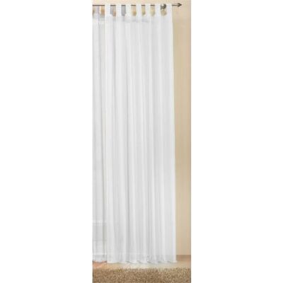 Gardinenbox Tenda con passanti, in voile trasparente, in diversi colori attraenti, dimensioni speciali, 225 x 140 cm (A x L), colore: Bianco Gardinenbox Tenda con passanti, in voile trasparente, in diversi colori attraenti, dimensioni speciali, 225 x 140 cm (A x L), colore: Bianco
