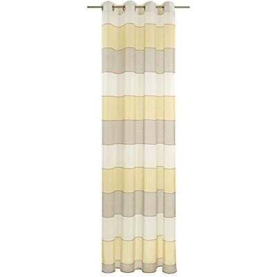 Deko Trends Tenda a Occhielli, Tessuto, Beige, 245 x 144 cm Deko Trends Tenda a Occhielli, Tessuto, Beige, 245 x 144 cm