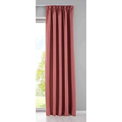 Gardinenbox Tenda oscurante Newyork con passanti nascosti, 245 x 140 cm, confezione da 1 pezzo, colore: rosa antico Gardinenbox Tenda oscurante Newyork con passanti nascosti, 245 x 140 cm, confezione da 1 pezzo, colore: rosa antico