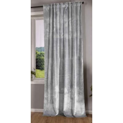 Gardinenbox Milano 20357 Tenda oscurante in velluto, con passanti e passante per tunnel, accorciabile, grigio, 1 pezzo, altezza x larghezza 280 x 135 cm, 20357 Gardinenbox Milano 20357 Tenda oscurante in velluto, con passanti e passante per tunnel, accorciabile, grigio, 1 pezzo, altezza x larghezza 280 x 135 cm, 20357