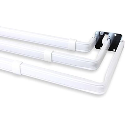 Rod Desyne Bastone triplo per tenda con cucitura a incastro, 122-213 cm Rod Desyne Bastone triplo per tenda con cucitura a incastro, 122-213 cm