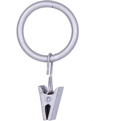 Kenney , Anelli per tende in acciaio per aste da 1,5 a 1,9 cm di diametro, in nichel spazzolato, confezione da 14 Kenney , Anelli per tende in acciaio per aste da 1,5 a 1,9 cm di diametro, in nichel spazzolato, confezione da 14