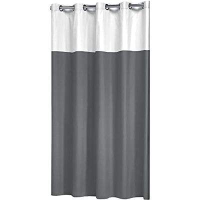 sealskin Double Tenda da Doccia, Poliestere, Cotone, Grigio, 180 x 200 cm sealskin Double Tenda da Doccia, Poliestere, Cotone, Grigio, 180 x 200 cm