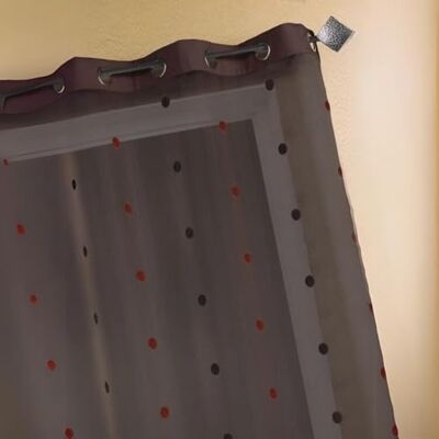 HOME MAISON Pannello Tenda in Organza Jacquard Mocha - Pannello Tenda HOME MAISON Pannello Tenda in Organza Jacquard Mocha - Pannello Tenda