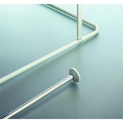 Spirella Supporto a soffitto Asta Doccia, Modello Magic Universal, Bianco Spirella Supporto a soffitto Asta Doccia, Modello Magic Universal, Bianco