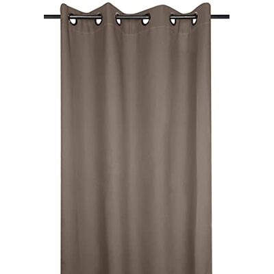 Stof Lovely Casa Nelson Tenda con Occhielli in Poliestere, 135 x 240 cm, Colore: Tortora Stof Lovely Casa Nelson Tenda con Occhielli in Poliestere, 135 x 240 cm, Colore: Tortora