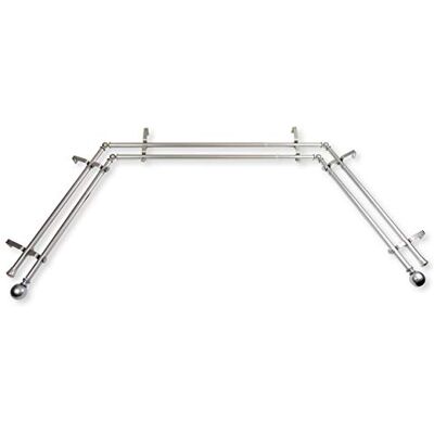 Rod Desyne Jodi Bay Window Bastone per tenda doppio, 50,8-91,4 cm, 96,5-182,9 cm, nichel satinato Rod Desyne Jodi Bay Window Bastone per tenda doppio, 50,8-91,4 cm, 96,5-182,9 cm, nichel satinato