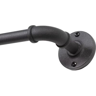 Kenney Adler Asta per Tende Avvolgente Resistente alla ruggine per Interni/Esterni, Acciaio al Carbonio, Nero, 0.63 Inches Kenney Adler Asta per Tende Avvolgente Resistente alla ruggine per Interni/Esterni, Acciaio al Carbonio, Nero, 0.63 Inches