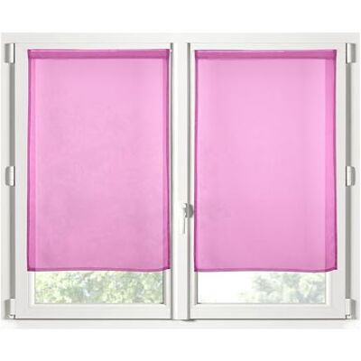 Stof Coppia di brezze Dimensione 60 x 90 cm 100% poliestere Colore Fuschia Modello Monna Vetri Privacy e Trasparenza Tinta unita Stof Coppia di brezze Dimensione 60 x 90 cm 100% poliestere Colore Fuschia Modello Monna Vetri Privacy e Trasparenza Tinta unita
