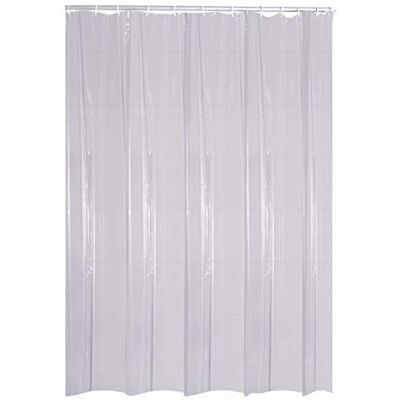 RIDDER 364000-350 Tenda per la Doccia Brillant, 240 x 180 cm, Anelli Inclusi, Colore: Trasparente RIDDER 364000-350 Tenda per la Doccia Brillant, 240 x 180 cm, Anelli Inclusi, Colore: Trasparente