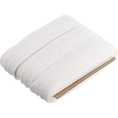 Gardinia Nastro Pieghevole Universale per Tende, 100% Poliestere, Bianco, 1000 Gardinia Nastro Pieghevole Universale per Tende, 100% Poliestere, Bianco, 1000