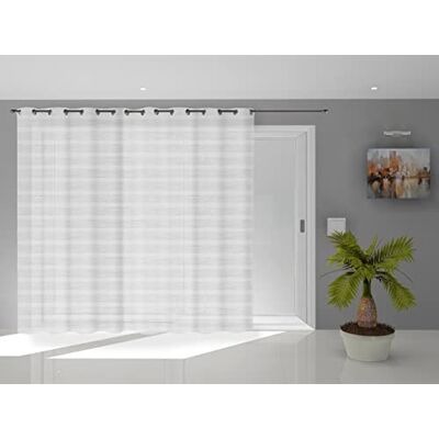 Soleil d'ocre , Louis Tenda trasparente per vetrata, poliestere, bianco, 280x250 cm Soleil d'ocre , Louis Tenda trasparente per vetrata, poliestere, bianco, 280x250 cm