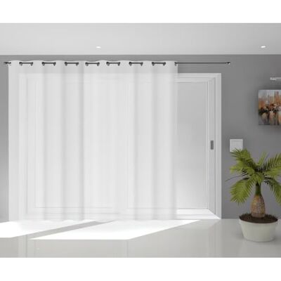 Soleil d'ocre , Noemie Tenda trasparente, Tenda trasparente, vetrata, poliestere, bianco, 280x250 cm Soleil d'ocre , Noemie Tenda trasparente, Tenda trasparente, vetrata, poliestere, bianco, 280x250 cm
