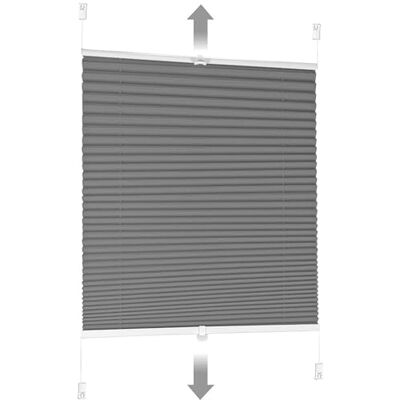 Sekey Tenda plissettata senza fori, oscurante per finestra, Klemmfix, larghezza 75 cm, tesa, opaca, protezione solare per finestre, 75 x 150 cm, grigio scuro Sekey Tenda plissettata senza fori, oscurante per finestra, Klemmfix, larghezza 75 cm, tesa, opaca, protezione solare per finestre, 75 x 150 cm, grigio scuro