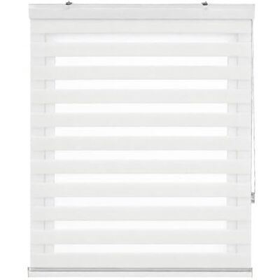 Zebra Textil Estoralis Sansa Tenda a Rullo Notte e Giorno con Cassetta Decorativa, 125 x 175 cm, Bianco Sporco Zebra Textil Estoralis Sansa Tenda a Rullo Notte e Giorno con Cassetta Decorativa, 125 x 175 cm, Bianco Sporco